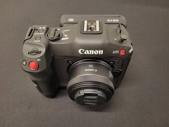 Canon C70 + RF 50mm f1.8 + Monitor