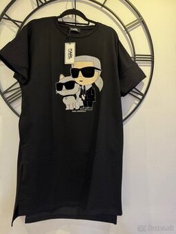 Šaty Karl Lagerfeld čierne