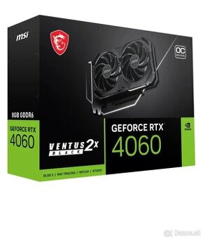 MSI GeForce RTX 4060 VENTUS 2X BLACK 8G OC
