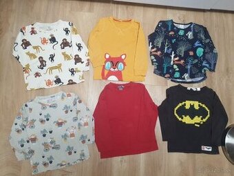 6x tricka s dlhym rukavom Lindex H&M 104 - 1