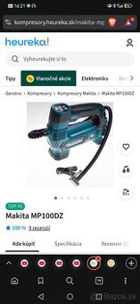 Makita kompresor + nabíjačka + akumulátor - 1