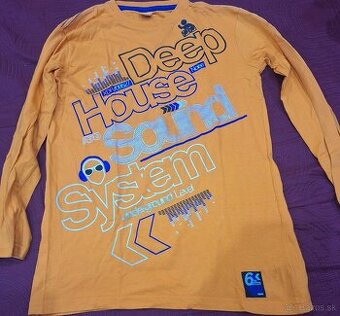 Chlapčenské tričko dlhý rukáv Deep House Sound System