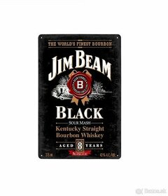 plechová cedule - Jim Beam Black Whiskey - 1