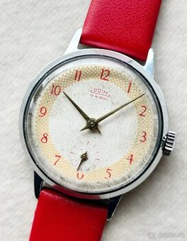 Československé Retro Vintage hodinky PRIM Červené 1967