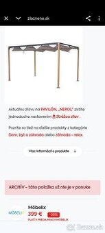 Predám záhradný pavilón prístrešok
