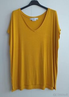 Dámske žlté oversize tričko (Mango)