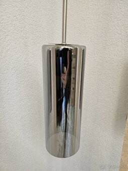 Dizajnové chrómové závesné svietidlo