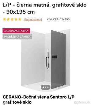 Zástena na sprchovy kút