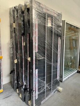 Hliníkové vchodové dvere, anthrazit,nové,top kvalita