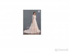 Svadobné šaty, veľkosť: 38 a 40 - likvidácia predajne - 1