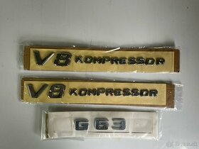 Mercedes emblémy V8 Kompresor / G63 - 1