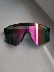 Športové slnečné okuliare Pit Viper (čierne - ružové sklo)