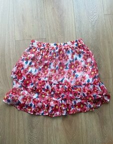 Letná kvetovaná sukňa