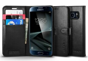 Spigen flipové pouzdro Wallet S pro Galaxy S7, čierne 555CS2