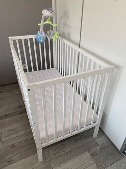 Biela detska postielka