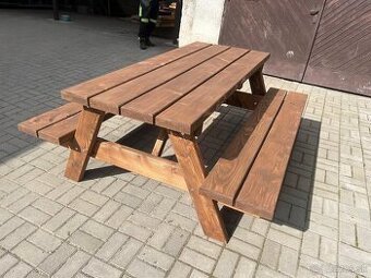PIVNÝ SET , záhradné sedenie , drevené sedenie