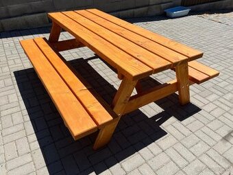 PIVNÝ SET , záhradné sedenie , drevené sedenie