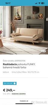 Rozkladacia pohovka