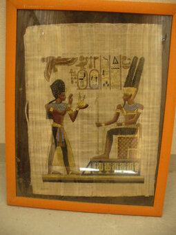 Predam original papyrus z Egypta.
