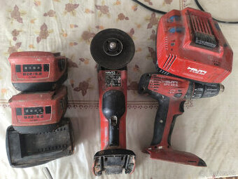 Hilti náradie + rýchlonabijačka 430w/365w + batérie 5.2 ,4ah