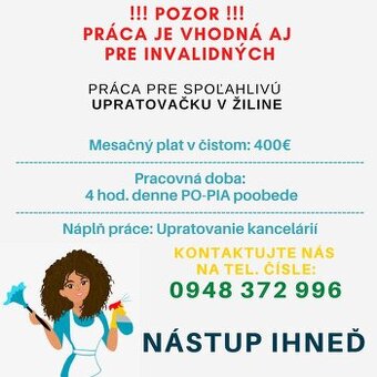 Upratovanie v ŽILINE