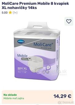 Predam plienkové nohavičky XL