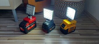 LED svietidlo, pre Aku Milwaake M18+2xUSB s nabíjaním USB