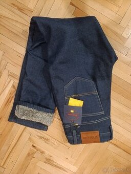 Pánske zateplené rifle veľkosť 32