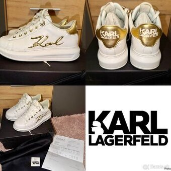 karl lagerfeld original damske luxusne kozene tenisky