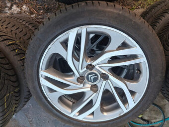hliníkové disky 17" 4x108 Citroen C4 + letné 225/45 r17