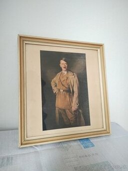 Prodám originální obraz Adolfa Hitlera nalezený na půdě