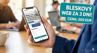 Profesionálny one-page web do 3 dní za 200 €