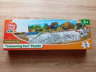 Puzzle na vyfarbovanie