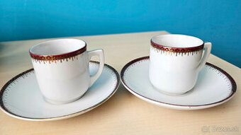 Ikonický bruselský porcelán EXPO 58, Mokka set, Českoslovens