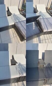 Rátanie sedenie pre 2-4 osoby