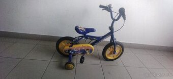 Predám zachovalý málo používaný modrý detský bicyke 12" kol