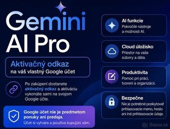Gemini AI Pro [1,5 ROKA NA VÁŠ VLASTNÝ ÚČET]