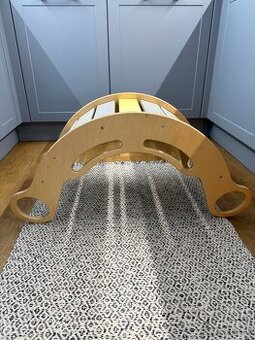 ELIS DESIGN Montessori drevená hojdačka 5v1