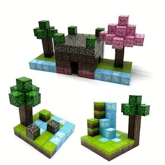 Minecraft magnetické kocky