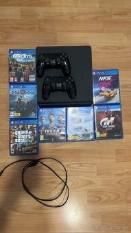 Predám herný set ps4 slim 408,5gb
