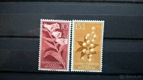 Poštové známky č.107 - Španielska Guinea - kvety