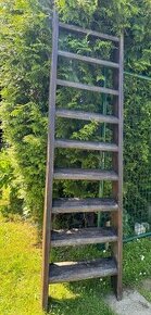 Drevené podkrovné schody, rebrík - 1