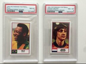 Karty Pele a Cruyff Rothmans Football1984, PSA 8 - 1