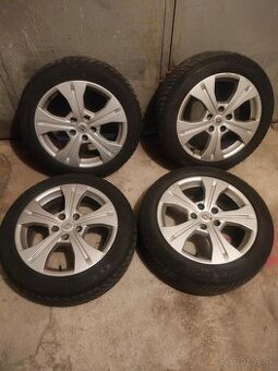 4ks alu disky orig. Renault 5x114,3 R17 + pneu 205/55 r17 - 1