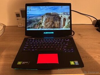 Herný Alienware 14 s i7,16gb ram,SSD+HDD,GTX,Fhd LCD