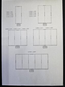 FIXNÉ SKLÁ (Rôzne rozmery)