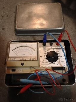 Sovietsky merací prístroj starožitný multimeter μ4317