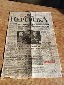 PREDAM STARE NOVINY SLOVENSKA REPUBLIKA