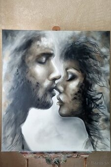 Originálny obraz – Vždy pri tebe, olejomaľba 100x90