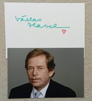 AUTOGRAM - podpis Václav Havel